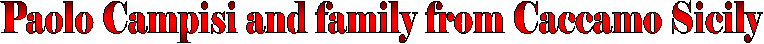 Campise Family from Sicily
